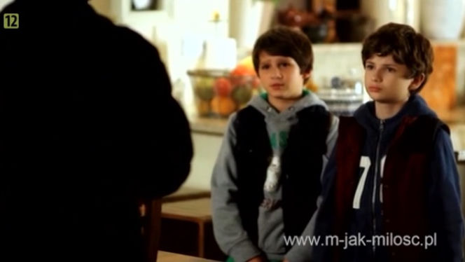 M jak miłość. Antek (Jakub Jankiewicz), Mateusz (Krystian Domagała)
