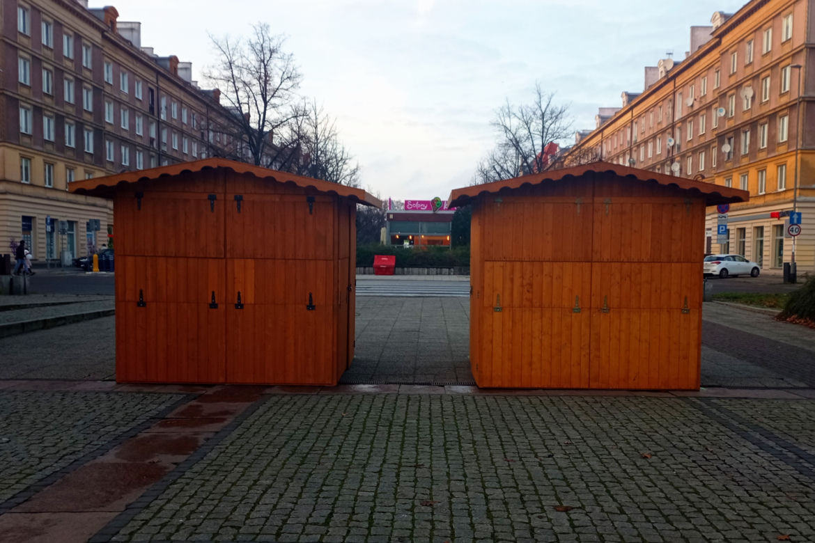 Przygotowania do Szczecińskiego Jarmarku Bożonarodzeniowego