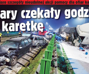 Ofiary czekały go dzinę na karetkę