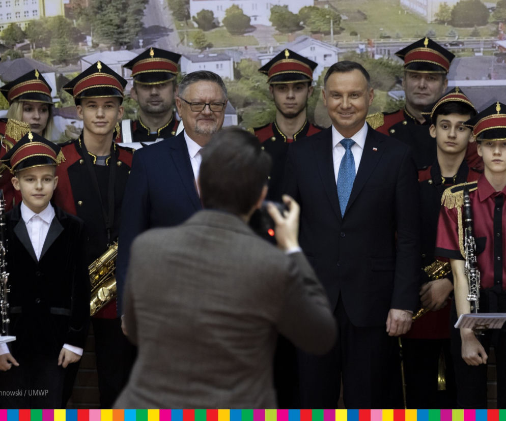 Kolno. Prezydent Andrzej Duda w Podlaskiem