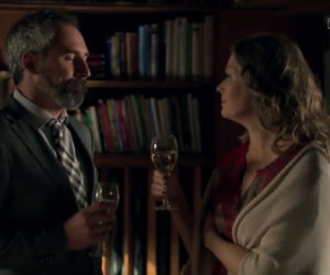 	M jak miłość odc. 1140. Anna (Tamara Arciuch), Adam Werner (Jacek Kopczyński)