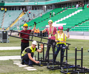 Stadion Legii jest nie do poznania! Zobacz, jak wyglądały przygotowania do Kongresu Świadków Jehowy