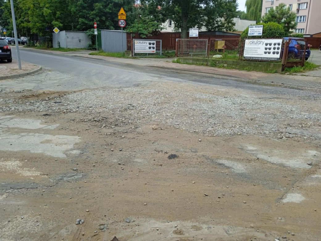 Remont ulic Błonie i Czerwonego Krzyża w Siedlcach