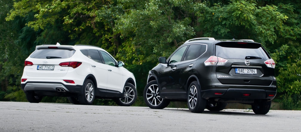 Nissan X-Trail 1.6 dCi AWD Tekna vs. Hyundai Santa Fe 2.2 CRDi AWD Platinum