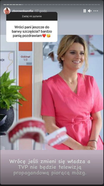 Zosia Zborowska na Instagramie o powrocie do Barw szczęścia