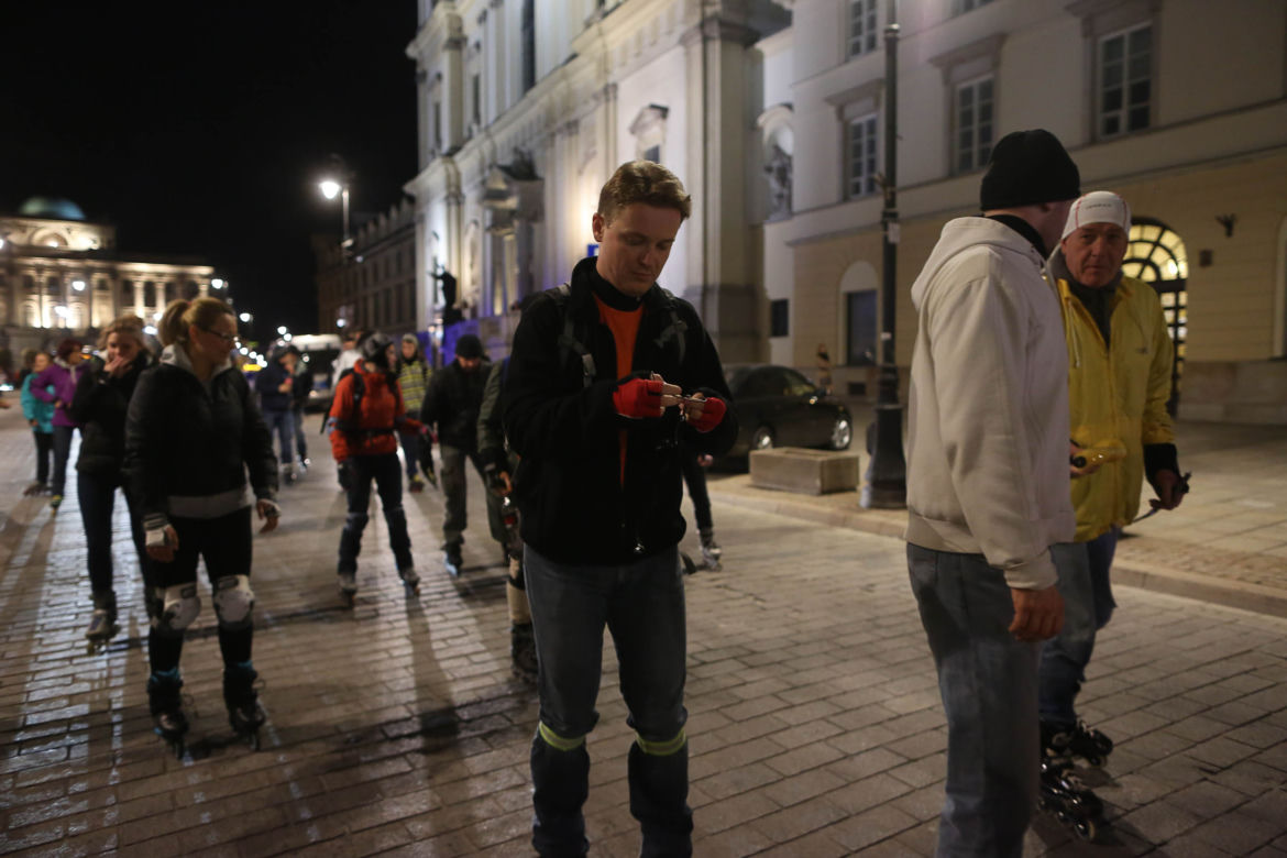 Nightskating po Warszawie