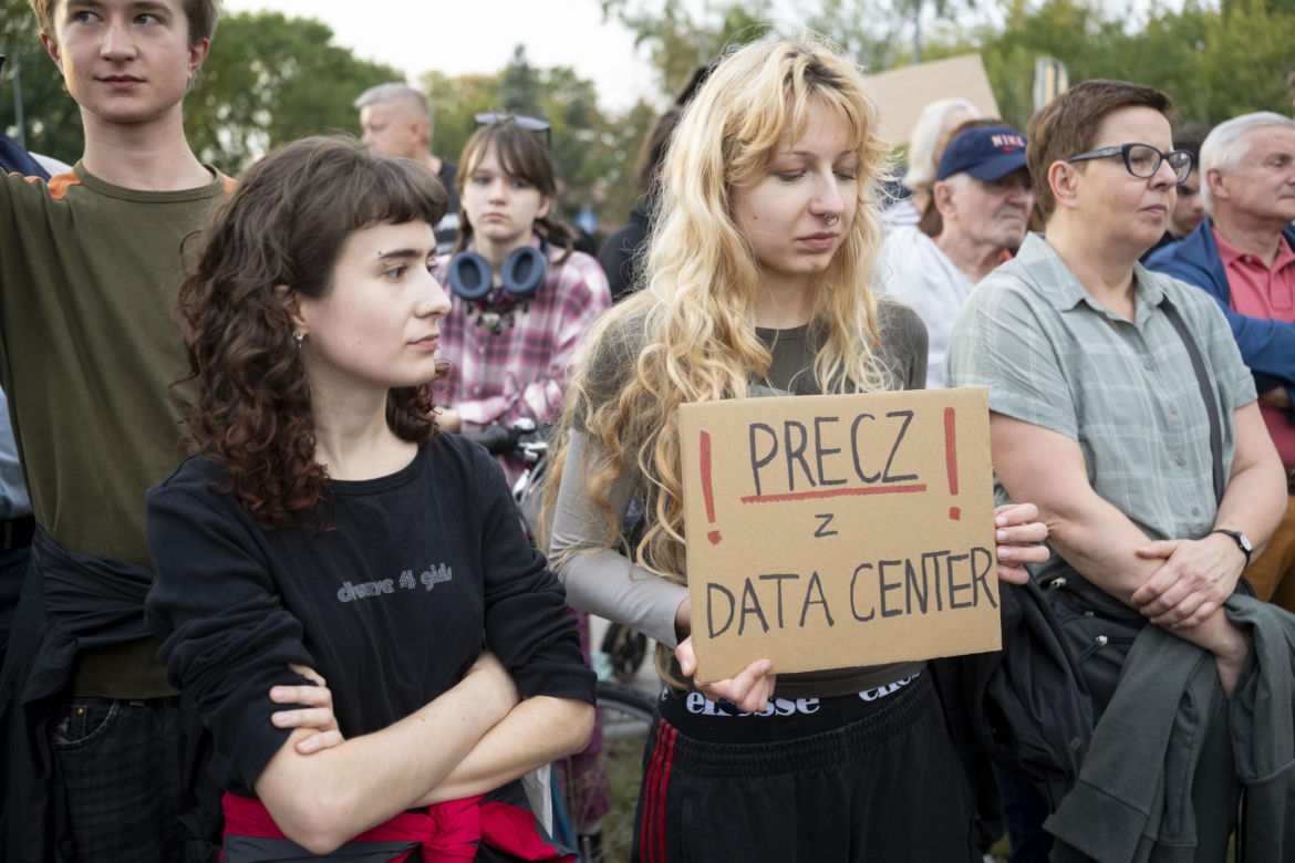 Protest w Piasecznie przeciwko Data Center