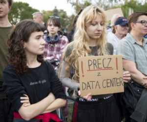 Protest w Piasecznie przeciwko Data Center