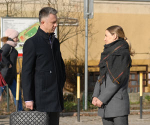 Pierwsza miłość po wakacjach 2020. Artur (Łukasz Płoszajski), Marta (Honorata Witańska)