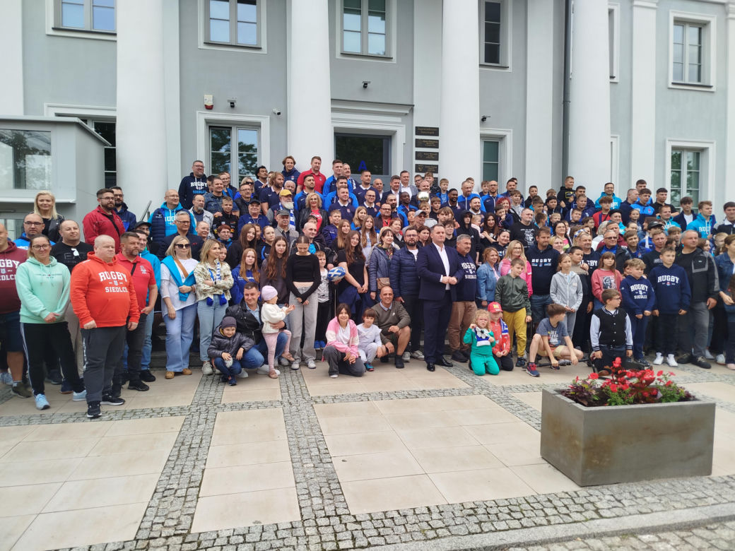 Społeczność sportowców i kibiców rugby z Siedlec uczciła największy z dotychczasowych sukcesów w historii klubu