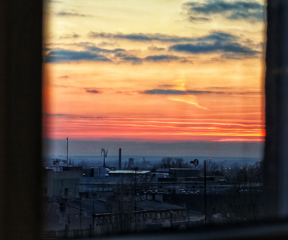 Widok na Łódź... z okna