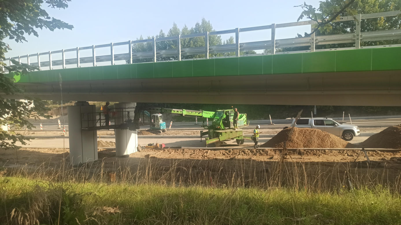 Próby obciążeniowe olsztyńskiej estakady 