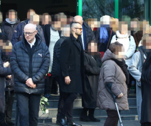 Pogrzeb Mirosława Krawczyka w Gdańsku: Aneta Zając i Mikołaj Krawczyk