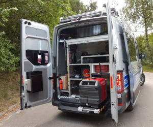 Policyjny Volkswagen Crafter