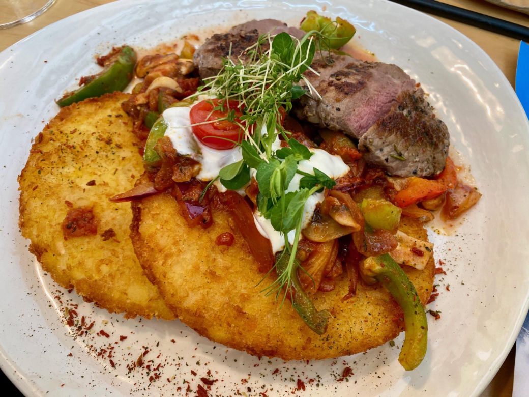  Rösti z wołowiną w Schaufelspitz, Lodowiec Stubai