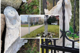 Koszalin. Obrzydliwi wandale zdewastowali kapliczkę! Figura ma wartość historyczną [ZDJĘCIA]