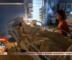 Dzień dobry TVN na planie serialu Lekarze. Danuta Stenka