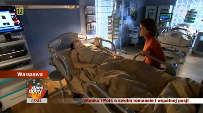 Dzień dobry TVN na planie serialu Lekarze. Danuta Stenka