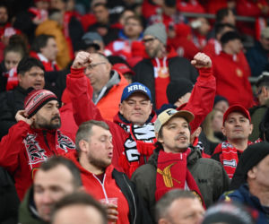 Widzew Łódź - Lech Poznań: Zdjęcia kibiców i zawodników z meczu 24. kolejki PKO BP Ekstraklasy