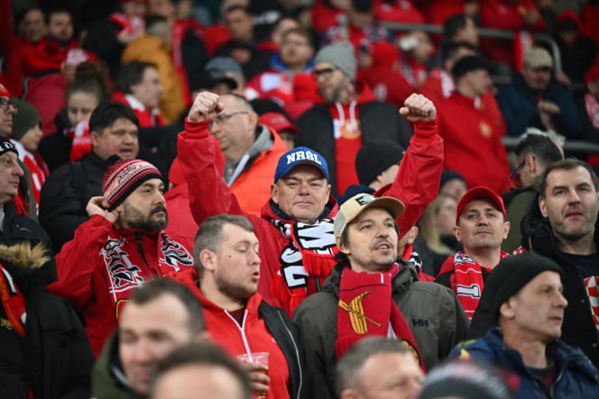 Widzew Łódź - Lech Poznań: Zdjęcia kibiców i zawodników z meczu 24. kolejki PKO BP Ekstraklasy