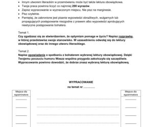 Próbny egzamin ósmoklasisty 2026 CKE: język polski, arkusze CKE, pytania i odpowiedzi