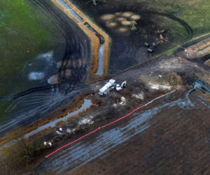 Awaria rurociągu tuż przy granicy z Polską