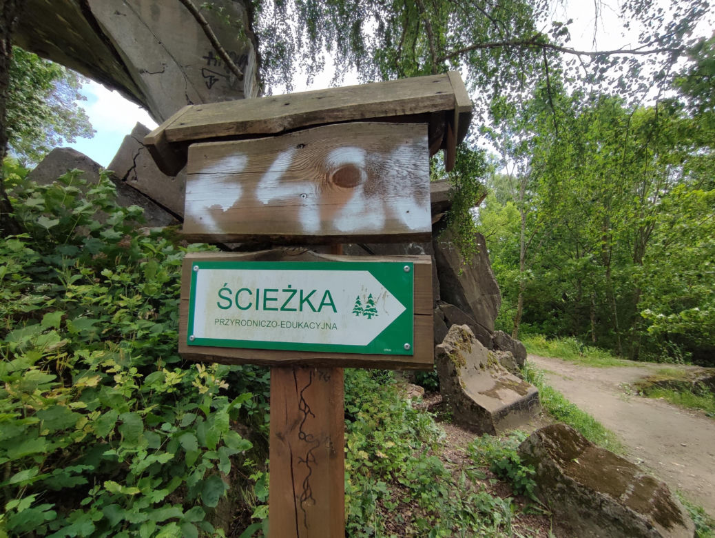 Zwalony most w Grądach Kruklaneckich