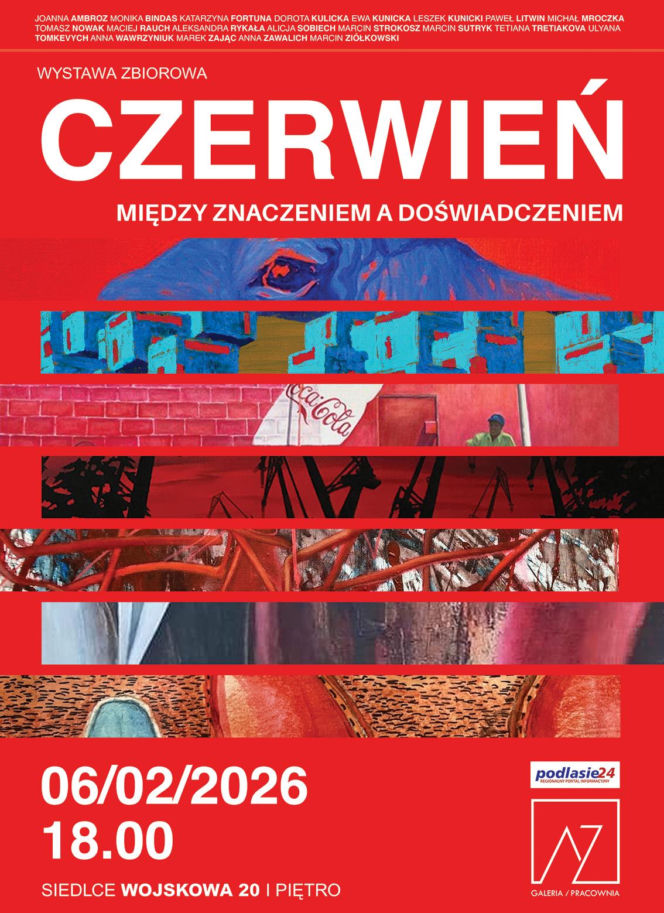 Wystawa „Czerwień – między znaczeniem a doświadczeniem” w Galerii i Pracowni AZ w Siedlcach