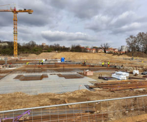 Budowa Fabryki Wody w Szczecinie - marzec 2020