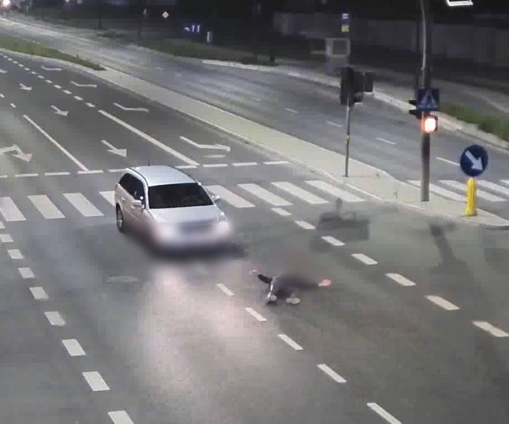 Olsztyn. Wypadek na ul. Leonharda. Kierowca bez uprawnień potrącił pieszego na pasach