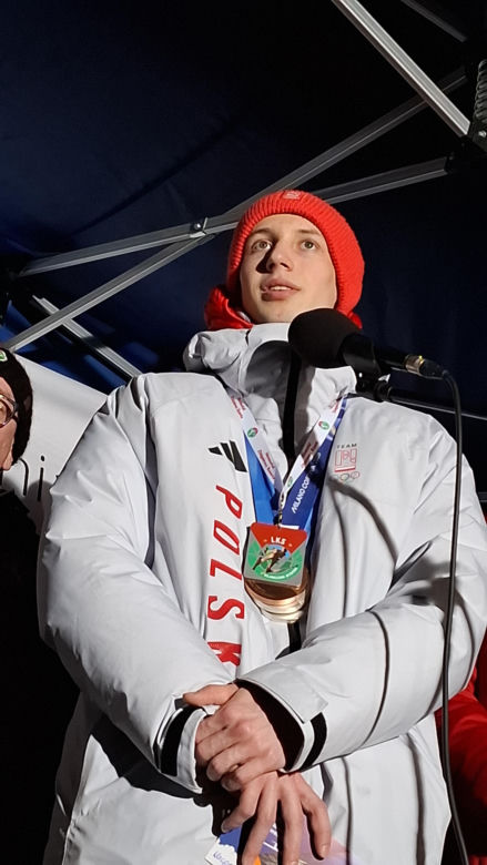 Powitanie Kacpra Tomasiaka w Bystrej 18.02.2026