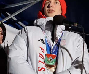 Powitanie Kacpra Tomasiaka w Bystrej 18.02.2026