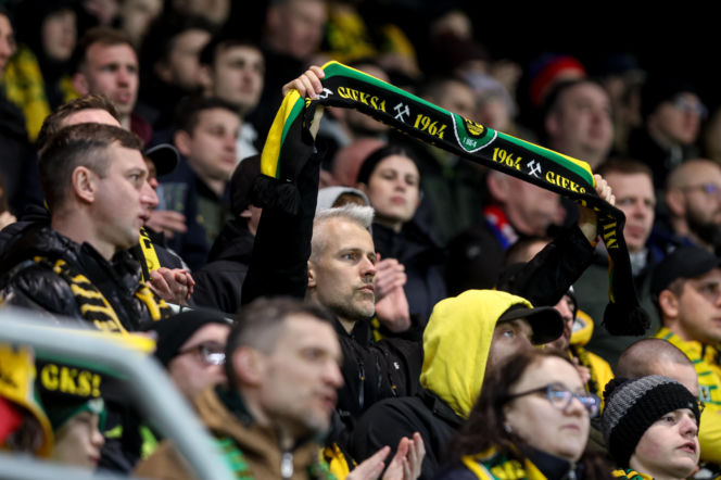 GKS Katowice - Górnik Zabrze: Zdjęcia kibiców z Derbów Śląska w ramach 23. kolejki PKO BP Ekstraklasy