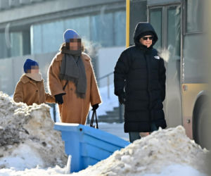 Marek Kondrat z żoną i córką w Warszawie