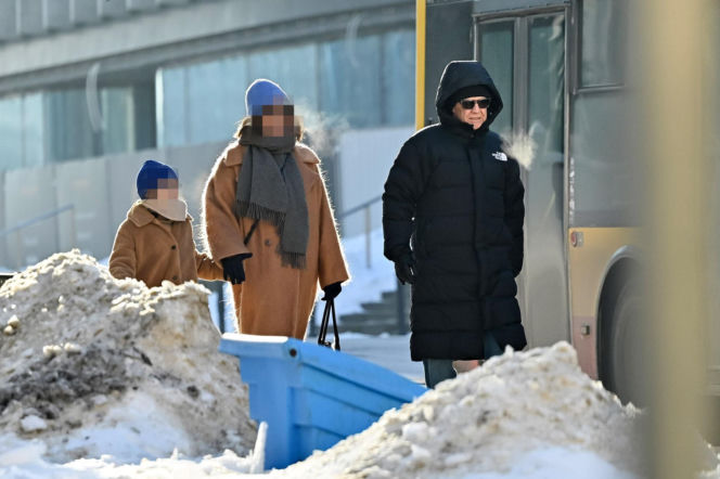 Marek Kondrat z żoną i córką w Warszawie