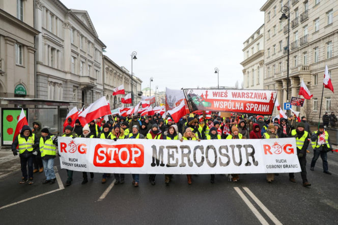 Protest rolników w Warszawie (9.01.2026)