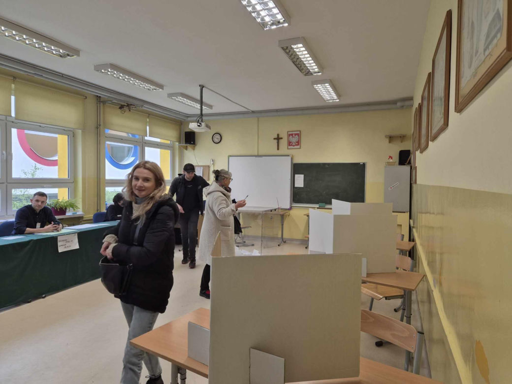 Lokal wyborczy w Krakowie
