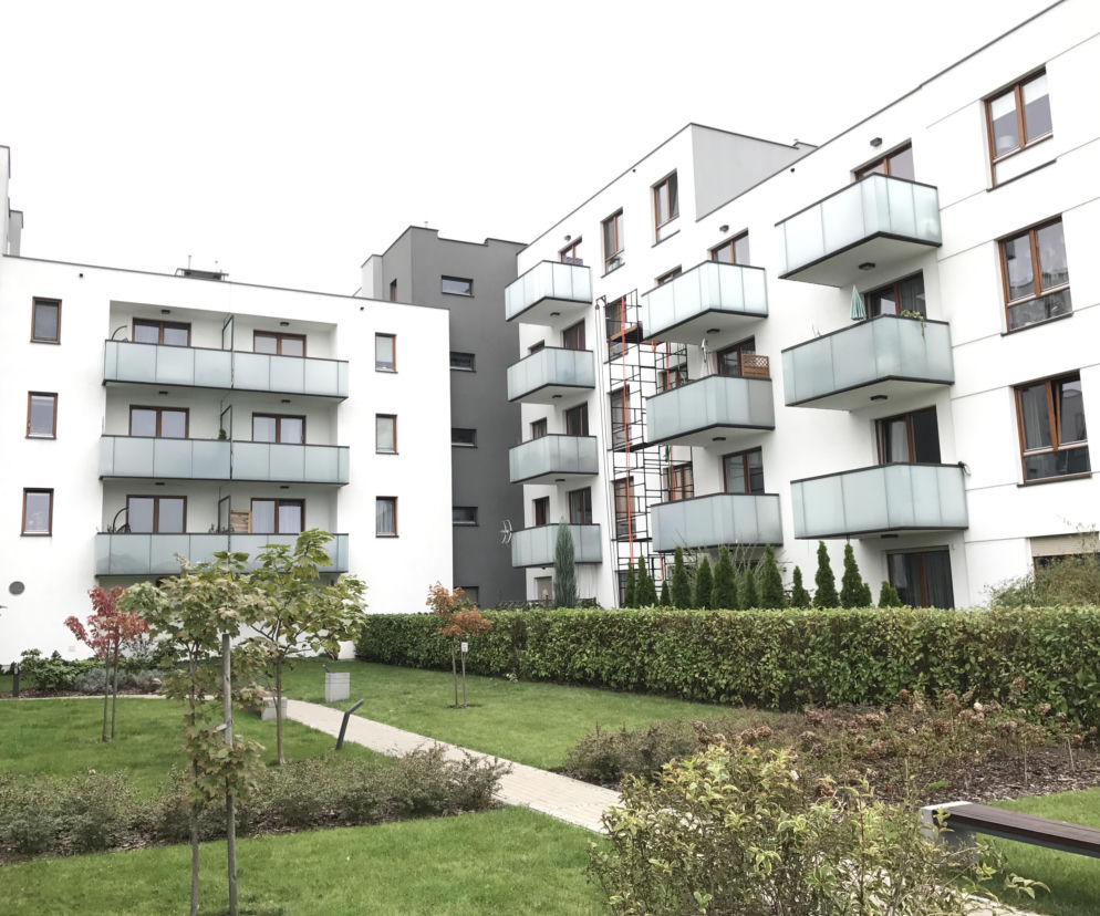 Remont powłok balkonowych w budynku przy ulicy Branickiego w Warszawie w Miasteczku Wilanów.