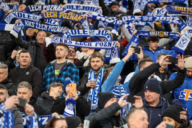 Lech Poznań - Raków Częstochowa: Zdjęcia kibiców z meczu 23. kolejki PKO BP Ekstraklasy