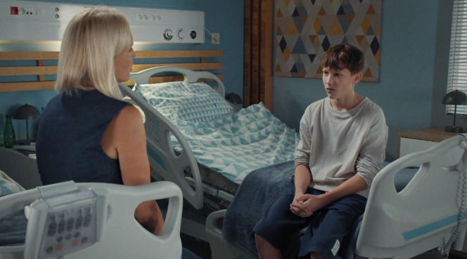 M jak miłość odc. 1916. Franek (Jarosław Śmigielski), Dorota (Iwona Rejzner)