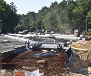 Budowa węzła Głębokie - sierpień 2020