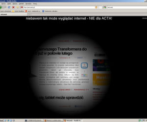Nie dla ACTA - protest na Antyweb.pl