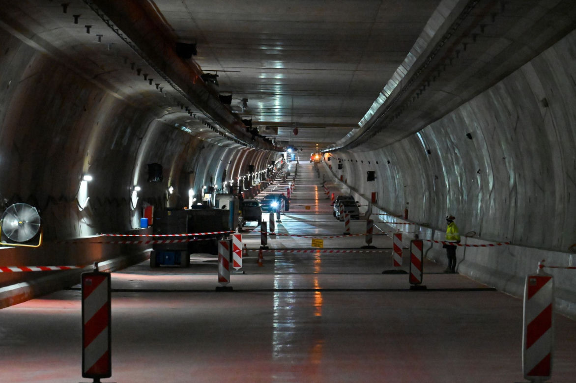 Budowa tunelu pod Świną - luty 2022