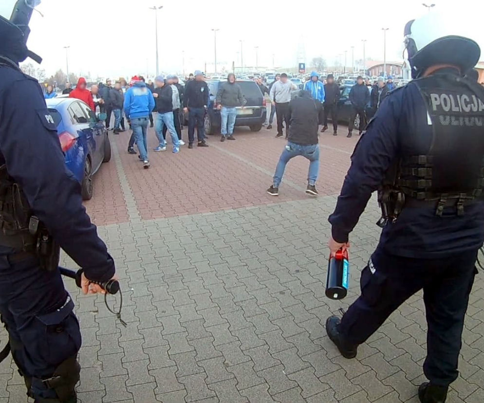 Policja powstrzymała chuliganów przed bójką [ZDJĘCIA]