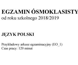 Egzamin ósmoklasisty 2019. Sprawdź przykładowe arkusze