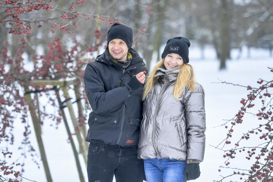 "Rolnik szuka żony" na stoku! Tak Marta Paszkin i Paweł Bodzianny urwali się i szaleją. Ale dzieciaki też mają frajdę