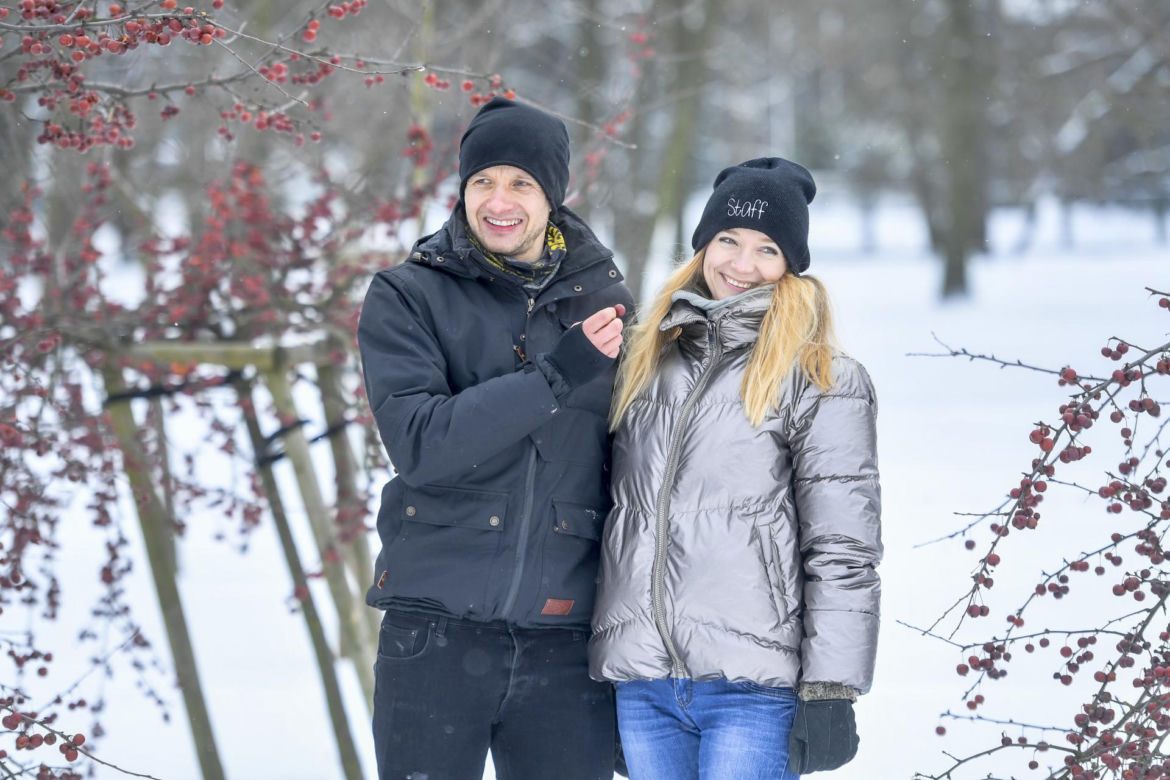 "Rolnik szuka żony" na stoku! Tak Marta Paszkin i Paweł Bodzianny urwali się i szaleją. Ale dzieciaki też mają frajdę