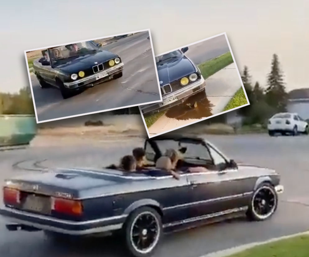 BMW serii 3 E30 zniszczone przez młodego kierowcę