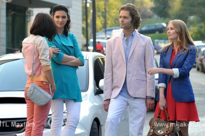 M jak MIŁOŚĆ odc. 968. Helena (Paulina Chapko), Rafał (Daniel Guzdek), Mirka (Andżelika Piechowiak)