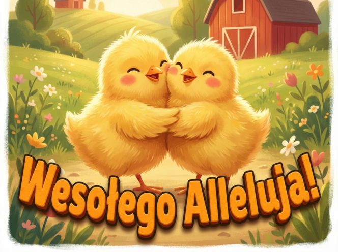 Kartka świąteczna na Wielkanoc